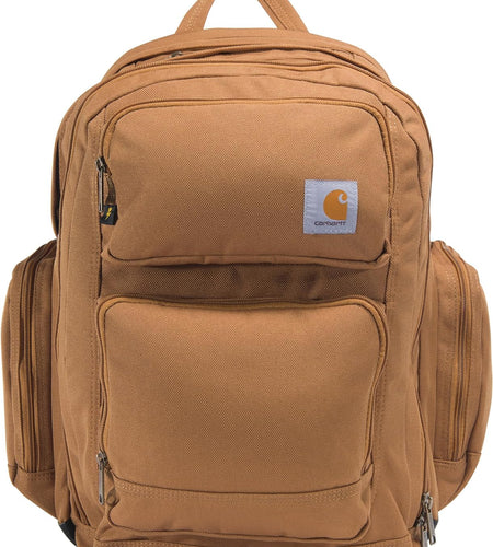 35L Triple-Compartment Backpack  Brown